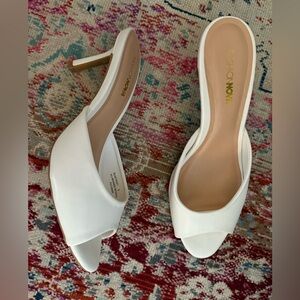 White Fashion Nova Bridal Heels